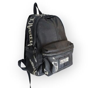 Versace Jeans Couture Black White Backpack